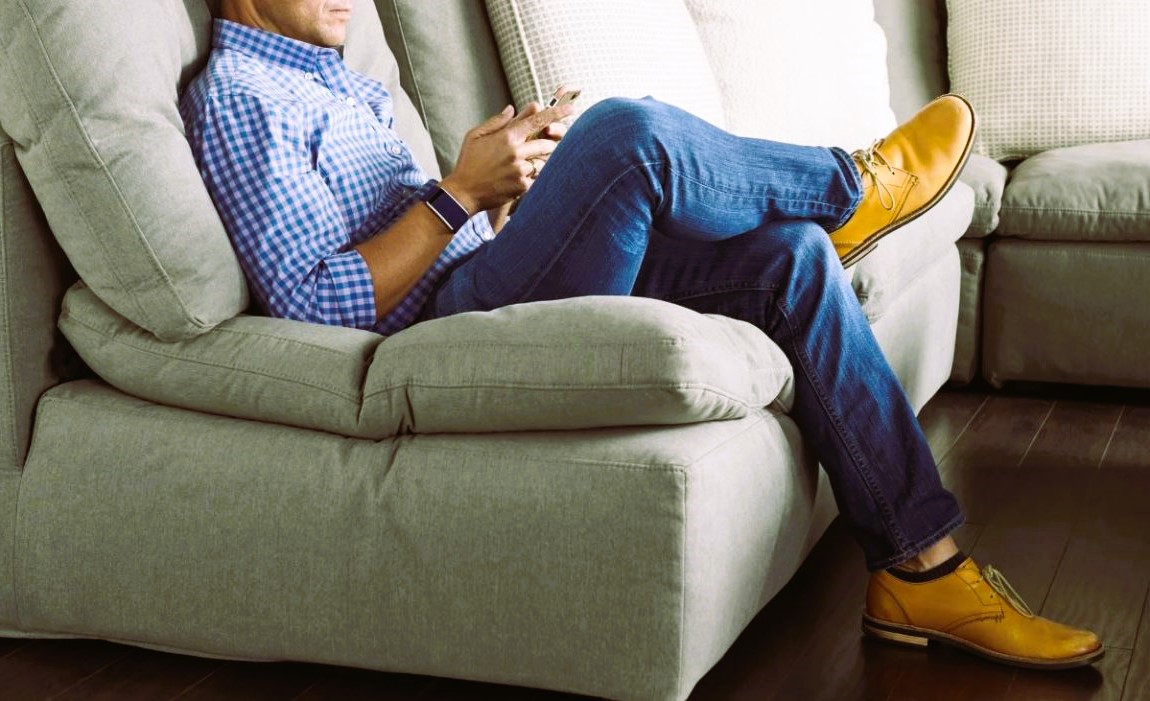 Man sitting on the sofa